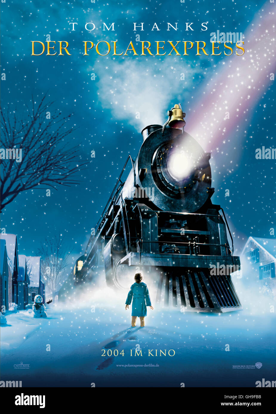 Filmplakat Regie Robert Zemeckis aka. Der Polar Express Stockfotografie Alamy
