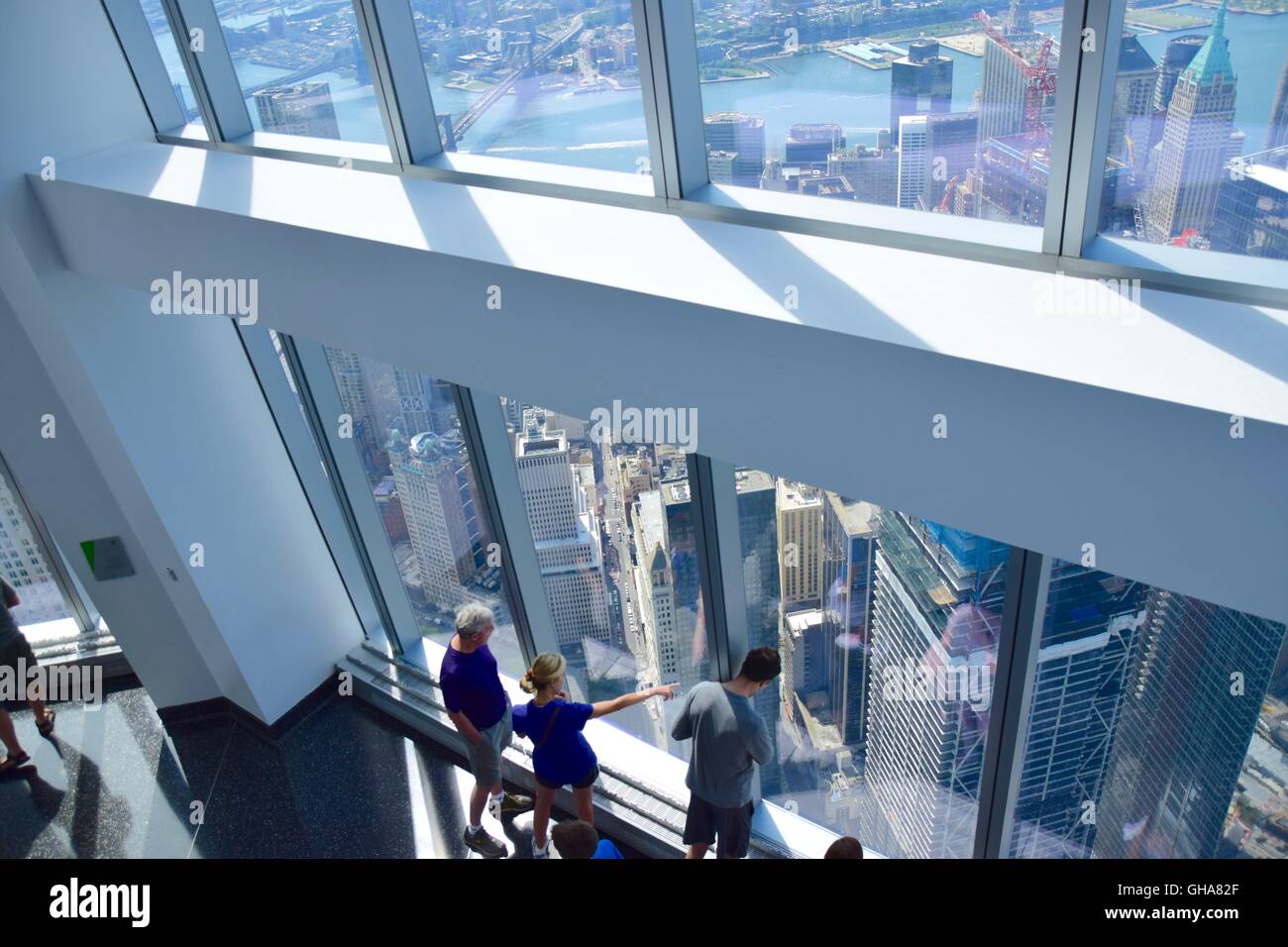 Blick vom Observatorium One World Trade Center, New York City, USA Stockfoto