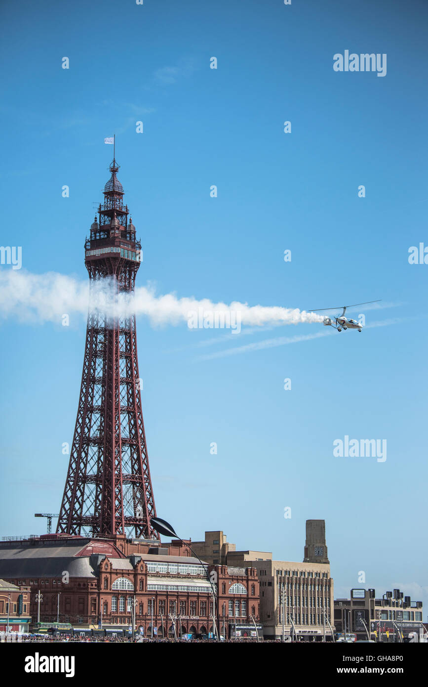 Tragschrauber auf 2016 Blackpool Airshow, UK. Stockfoto