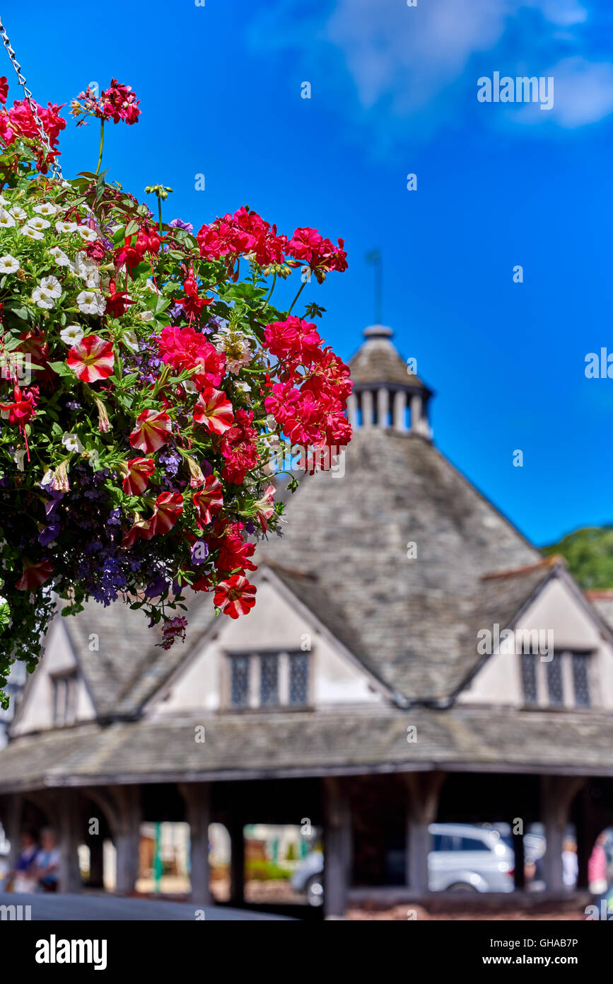 Dunster ist ein Dorf, Zivilgemeinde und ehemalige Herrenhaus in der englischen Grafschaft Somerset Stockfoto