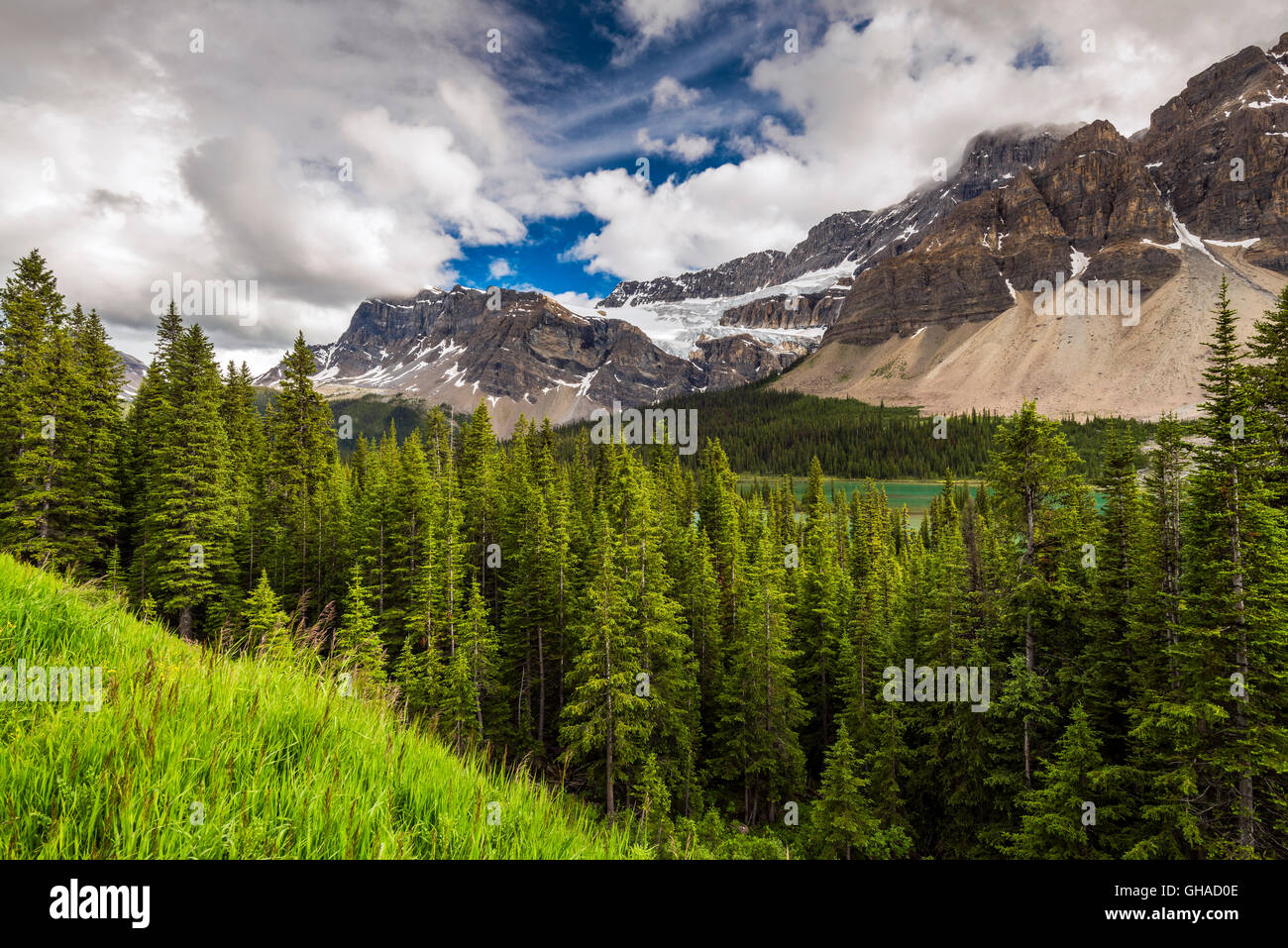 Malerische Berglandschaft, Banff Nationalpark, Alberta, Kanada Stockfoto