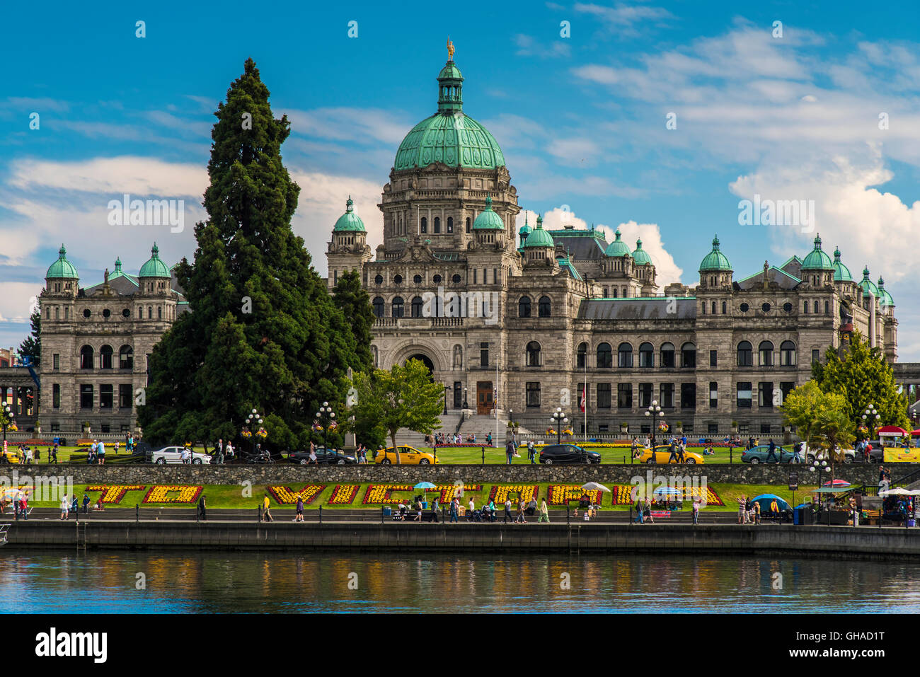 British Columbia Parlamentsgebäude, Victoria, Britisch-Kolumbien, Kanada Stockfoto