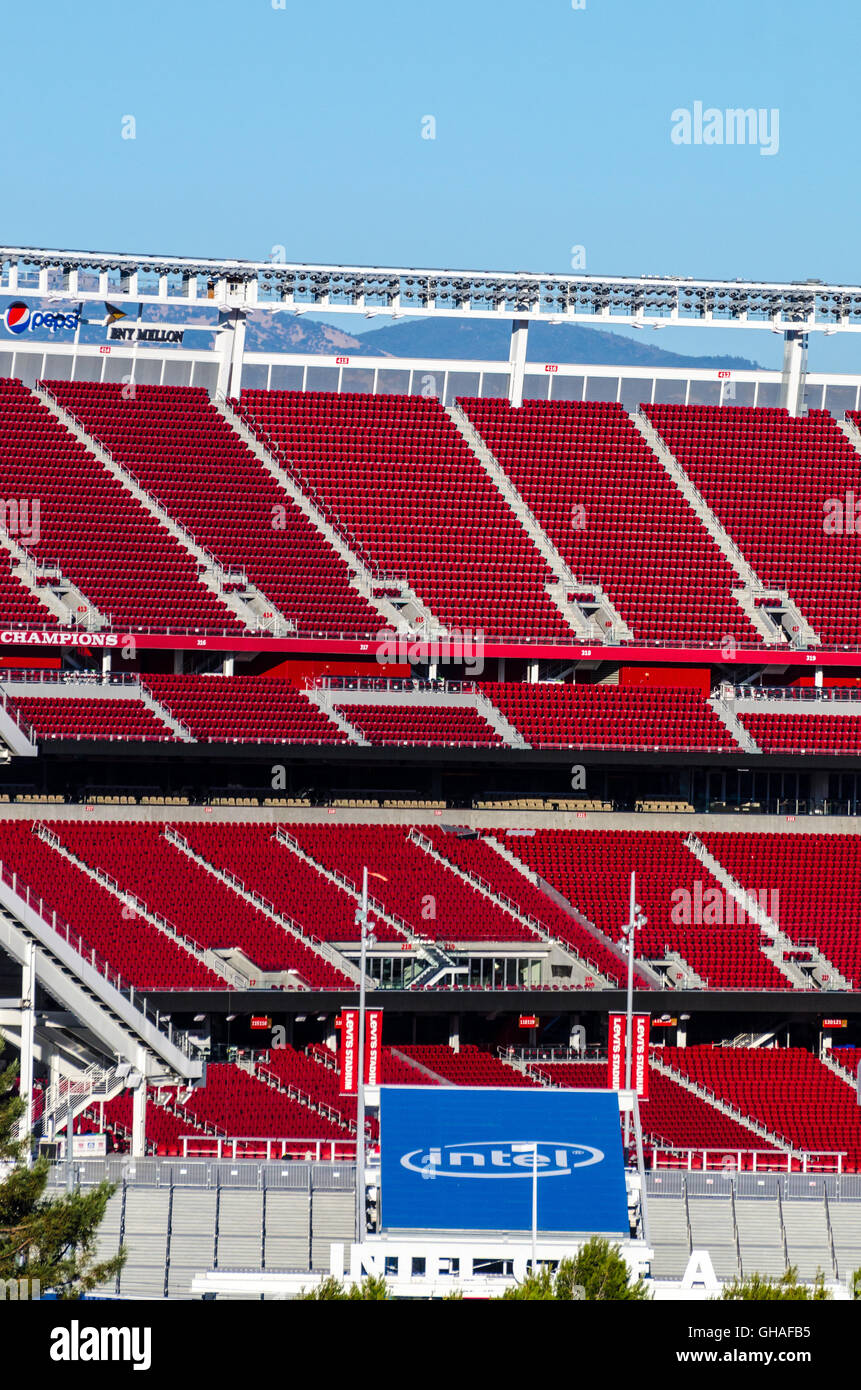Levi Stadium Heimstadion der San Francisco 49ers Fußballmannschaft in Santa Clara Kalifornien, Heimstadion des 2016 Superbowl 50 und jetzt 60 Stockfoto