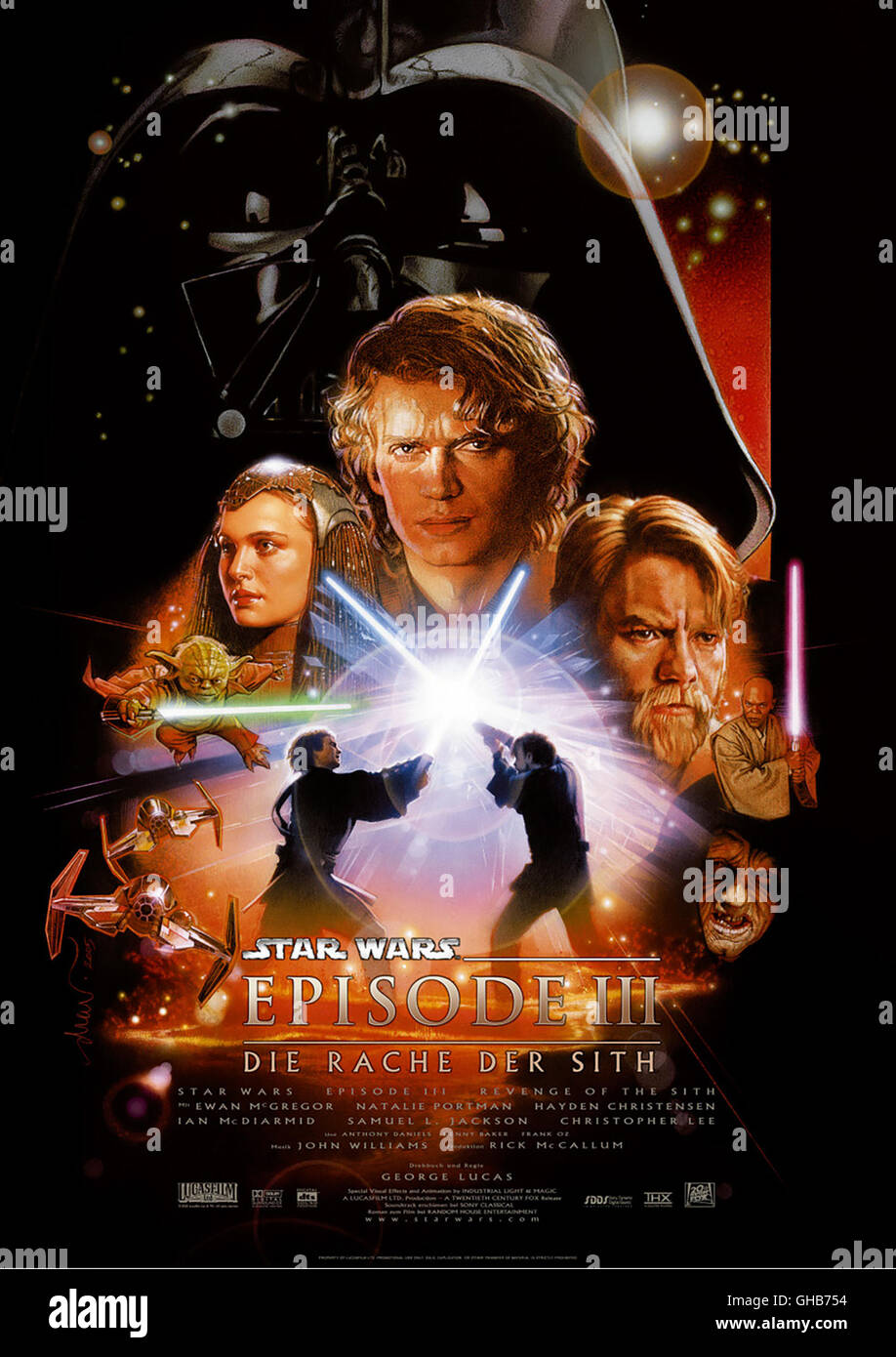 STAR WARS - EPISODE III-DIE RACHE DER Sith-USA-2005-George-Lucas-Filmplakat-Regie: George Lucas Stockfoto