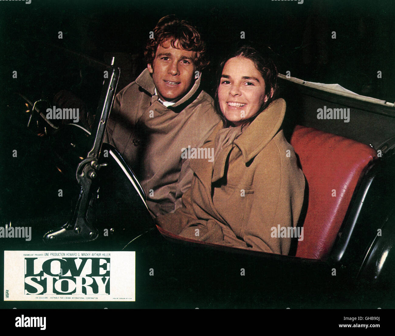 LOVE STORY USA 1970 Arthur Hiller Oliver (RYAN O'NEAL) Und Jennifer (ALI MACGRAW)-Regie: Arthur Hiller Stockfoto