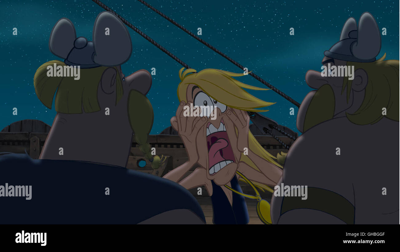 ASTERIX UND DIE WIKINGER Asterix et Les Vikings DK/F 2006 Stefan Fjeldmark, Jesper Møller Grautvornix Bringt Den Wikingern sterben Angst Bei. Regie: Stefan Fjeldmark, Jesper Møller aka. Asterix et Les Vikings Stockfoto