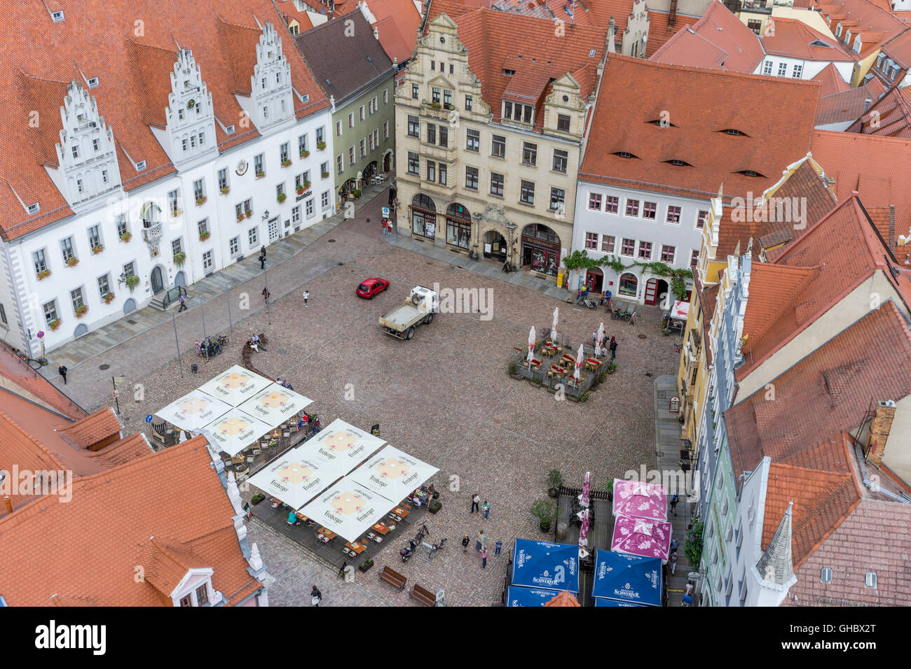 Geographie/Reisen, Deutschland, Sachsen, Meißen, Marktplatz Meißen, Additional-Rights - Clearance-Info - Not-Available Stockfoto