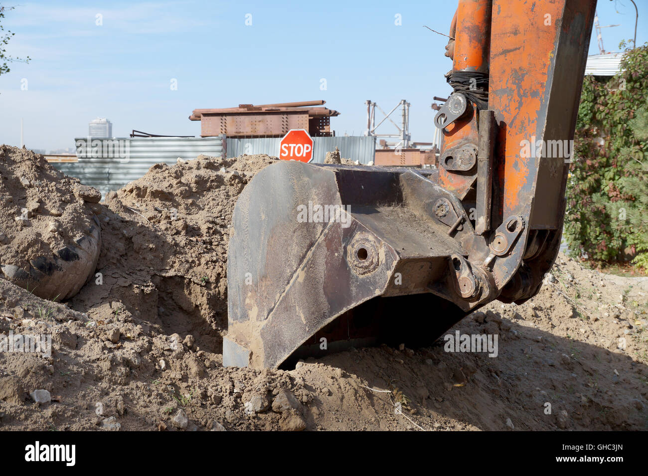 Bagger Stockfoto