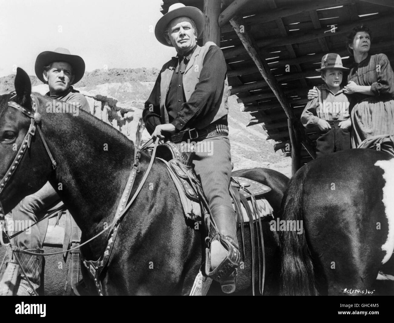 HAUPTGESTALTEN LAND - großes Land USA 1958 William Wyler Terrill Cowboy (CHUCK ROBERSON), Major Terrill (CHARLES BICKFORD)-Regie: William Wyler Stockfoto