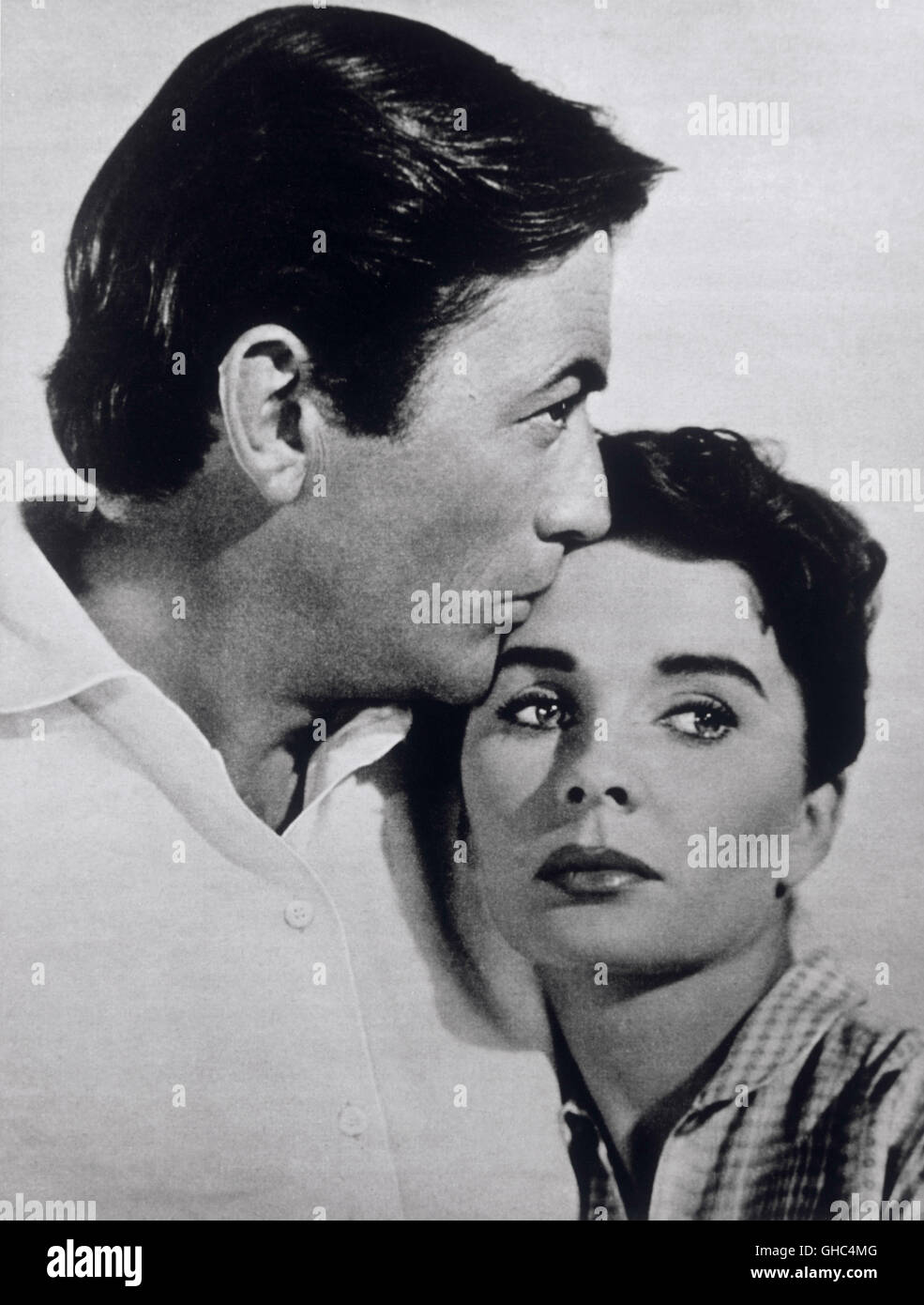 HAUPTGESTALTEN LAND - großes Land USA 1958 William Wyler James McKay (GREGORY PECK), Julie Maragon (JEAN SIMMONS)-Regie: William Wyler Stockfoto
