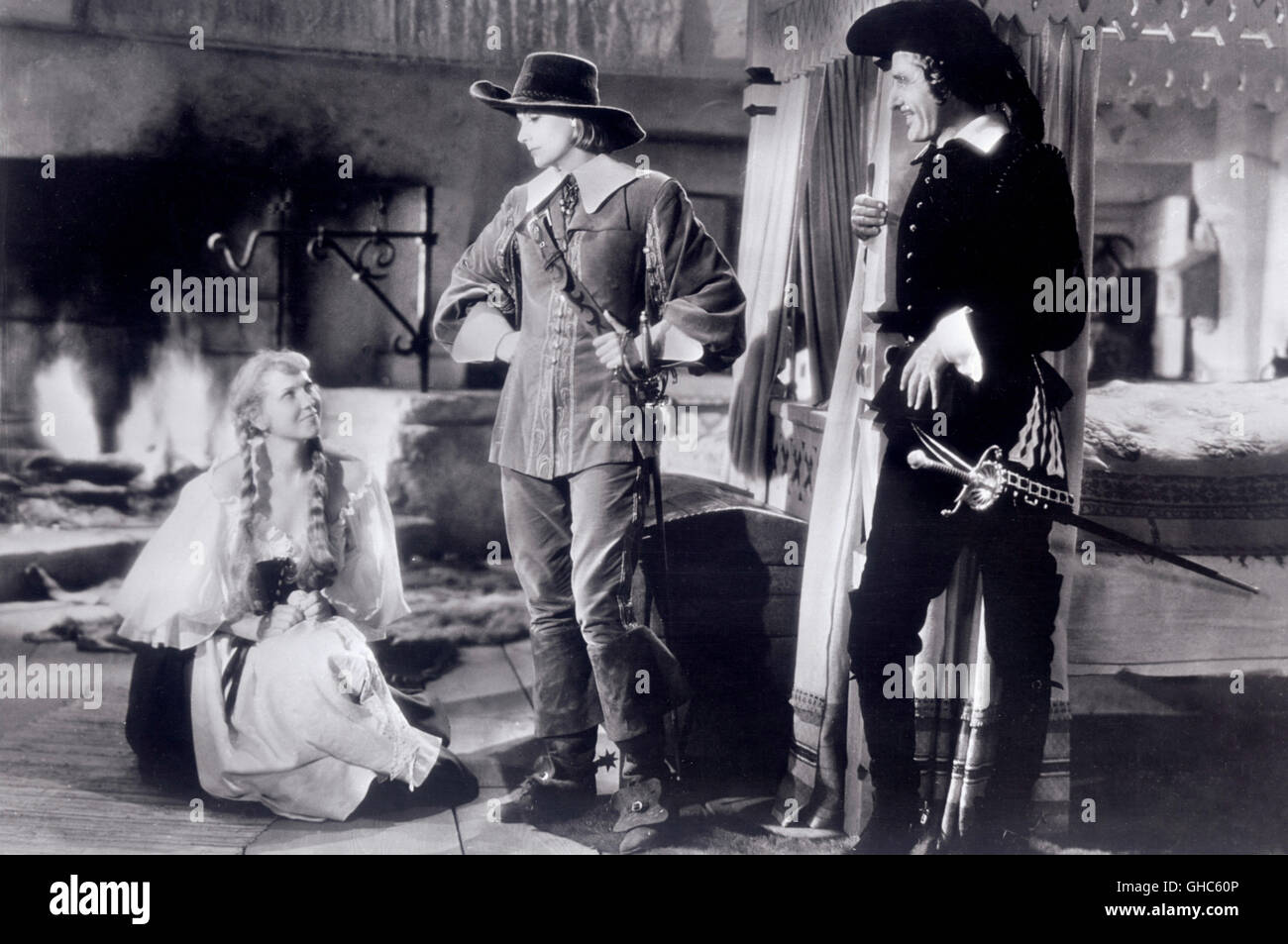 Königin CHRISTINA Königin Christine USA 1933 Rouben Mamoulian Frau (BARBARA BARONDESS), Königin Christina (GRETA GARBO), Don Antonio (JOHN GILBERT) Regie: Rouben Mamoulian Stockfoto
