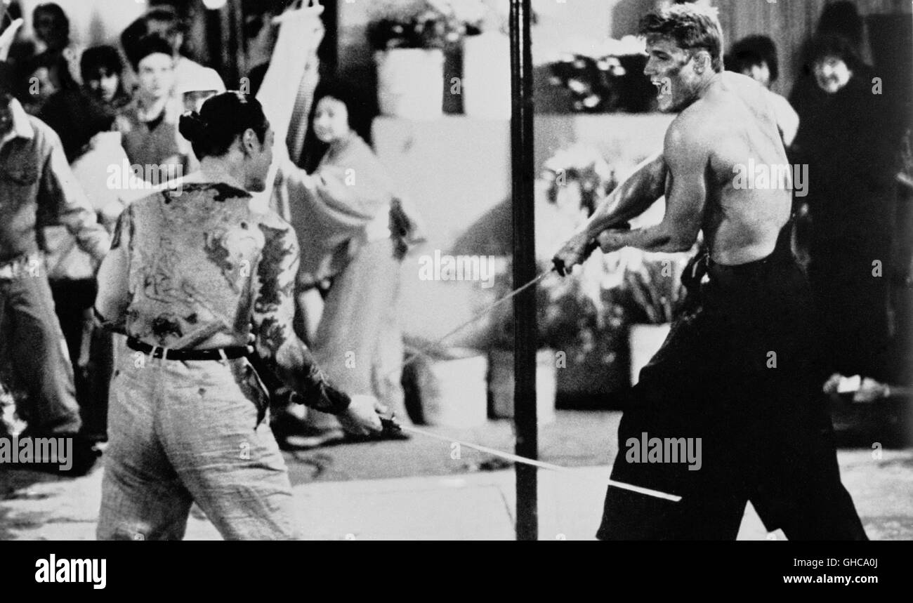 SHOWDOWN IN LITTLE TOKIO USA 1991 Mark L. Lester den Kampf zwischen Yoshida (CARL HIROYUKI) und Chris Kenner (DOLPH LUNDGREN) Regie: Mark Stockfoto