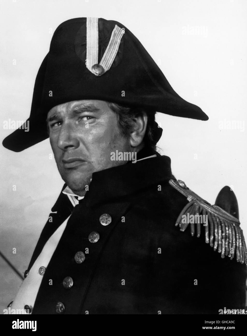 BILLY BUDD UK 1962 Peter Ustinov PETER USTINOV als Captain Edwin Fairfax in der britischen Marine im Jahr 1797 Post. Regie: Peter Ustinov Stockfoto