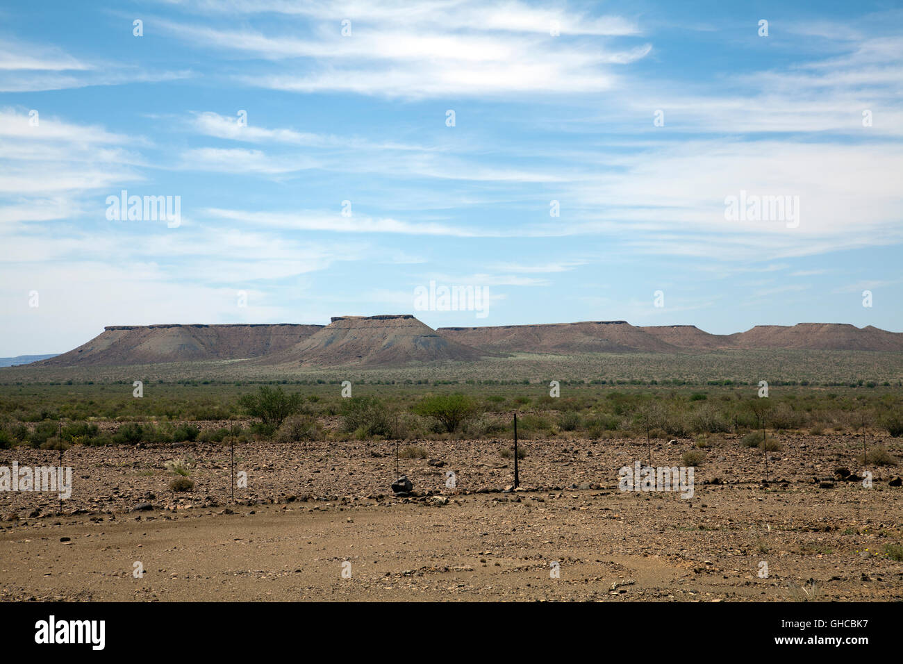 Keetmanshoop trockene Landschaft - Namibia Stockfoto