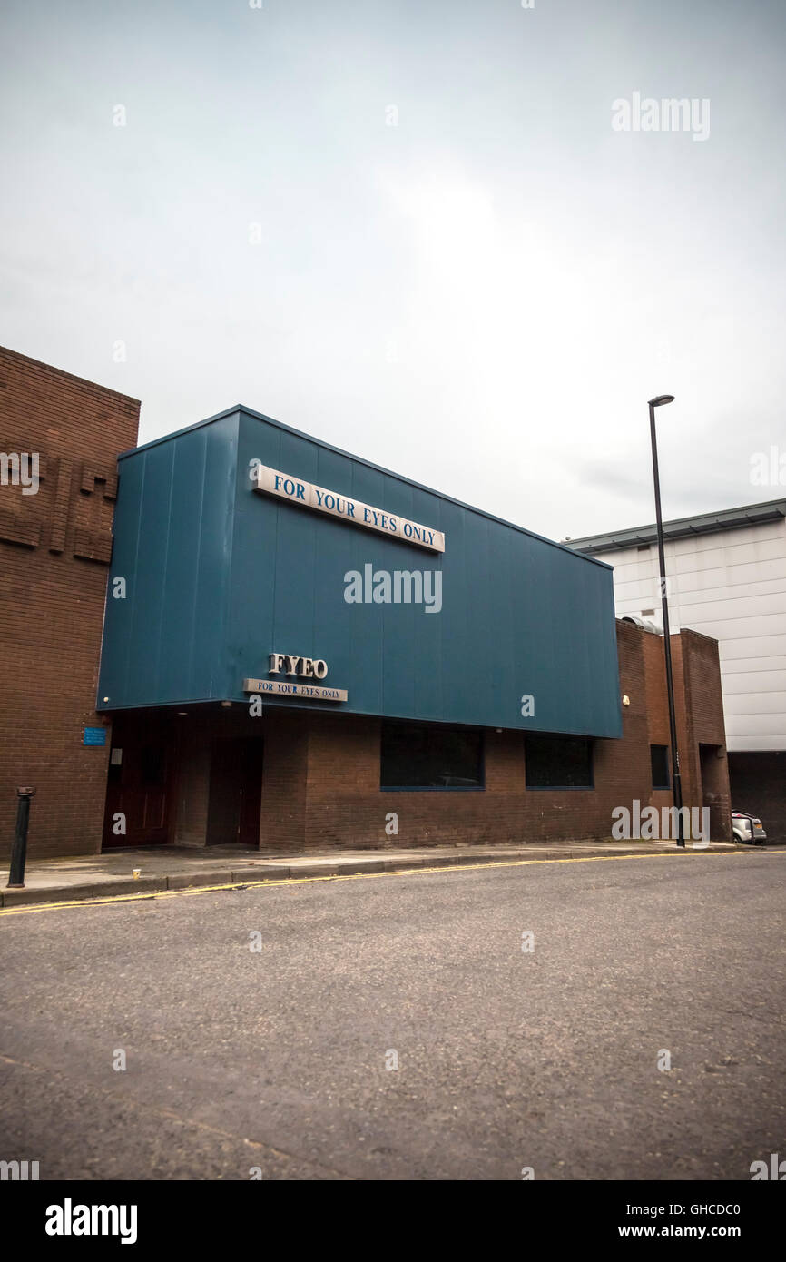 For Your Eyes Only Runde tanzen Strip-Club in Newcastle Upon Tyne Stockfoto