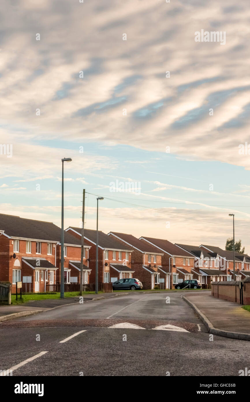 Eine moderne Wohnsiedlung in England Stockfoto