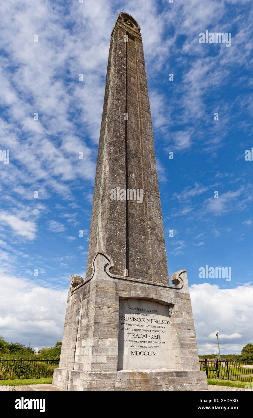 Das Nelson-Monument, Portsdown Hügel, Stockfoto