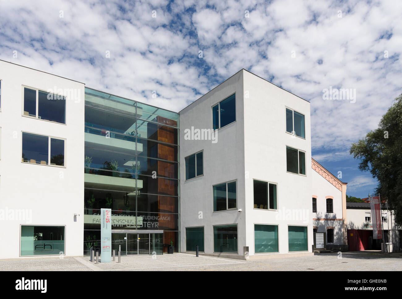 Steyr: Universität der angewandten Wissenschaften, Österreich, Oberösterreich, Oberösterreich, Stockfoto