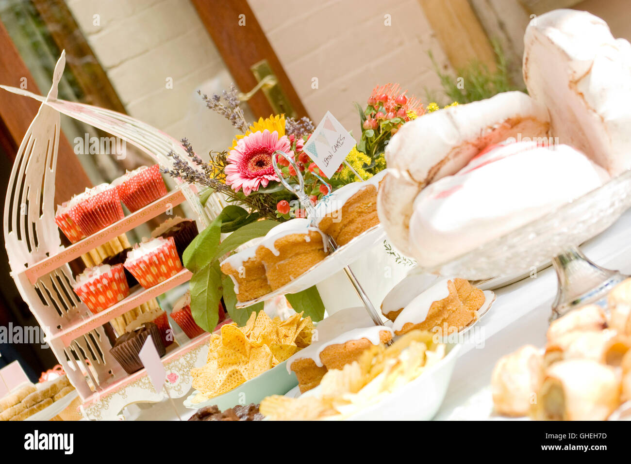 Englischen Garten Party Stockfoto
