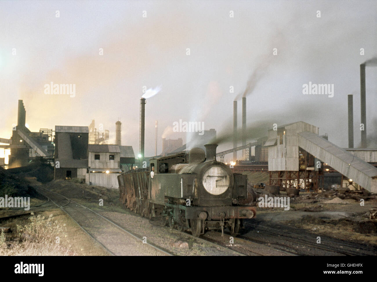 Burnpur Iron and Steel Works in Bengalen entstand auf Indiens östlichen Kohlenreviers, Stockfoto