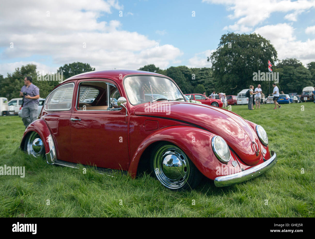 Typ 2 Volkswagen Beetle am Tatton Park Cheshire Stockfoto