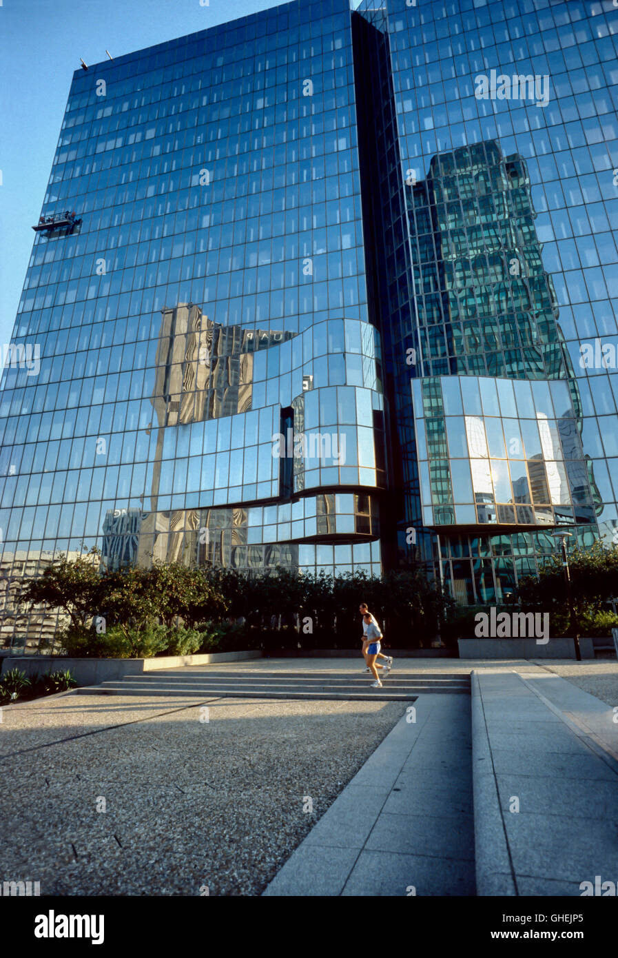 Wolkenkratzer in Paris, La Défense, Frankreich. Stockfoto