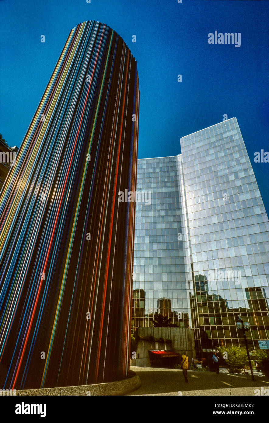 Wolkenkratzer in Paris, La Défense, Frankreich. Stockfoto