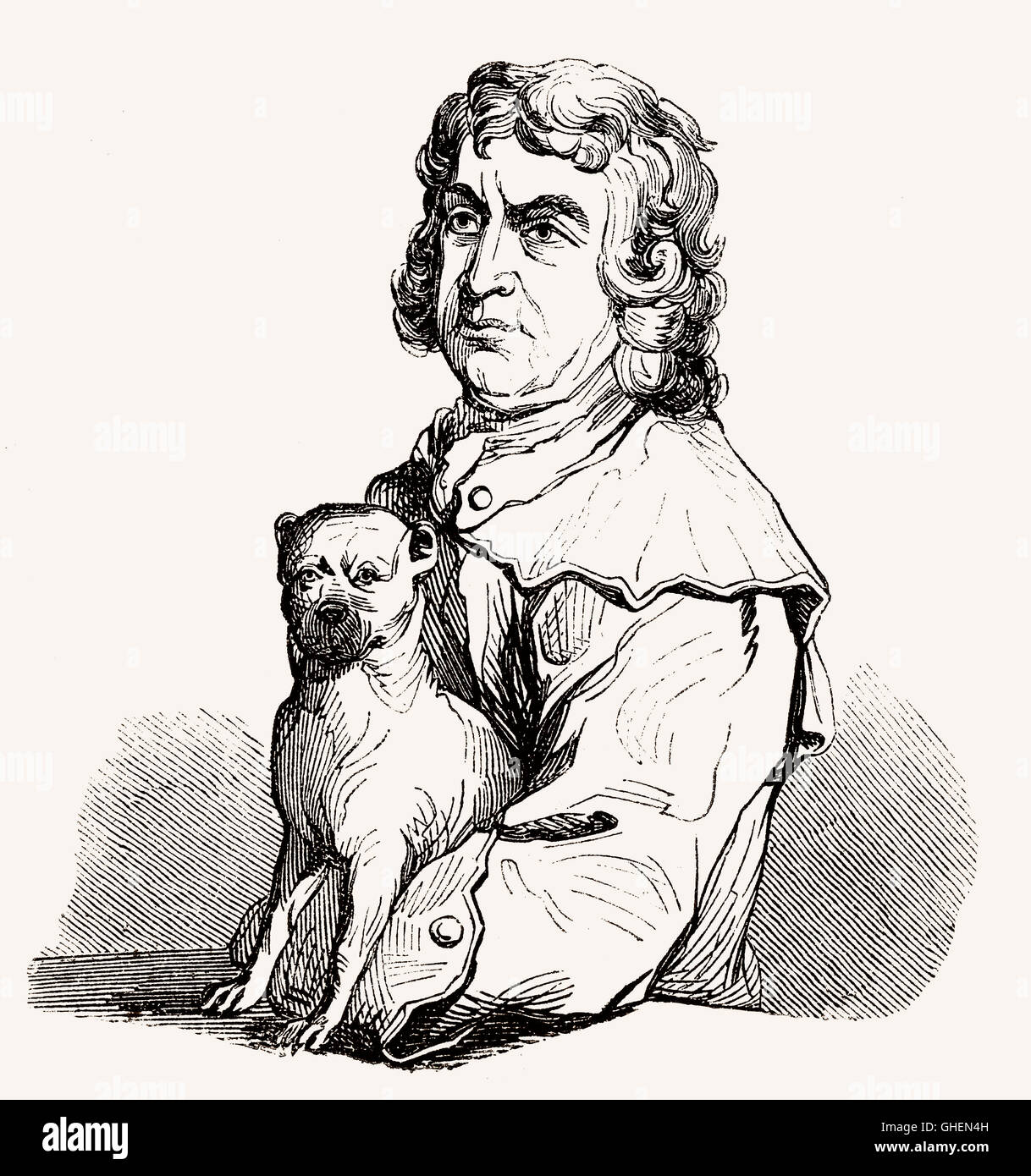 Bampfylde Moore Carew, 1693 – 1759, ein English Rogue, Vagabund und Hochstapler, König der Bettler Stockfoto