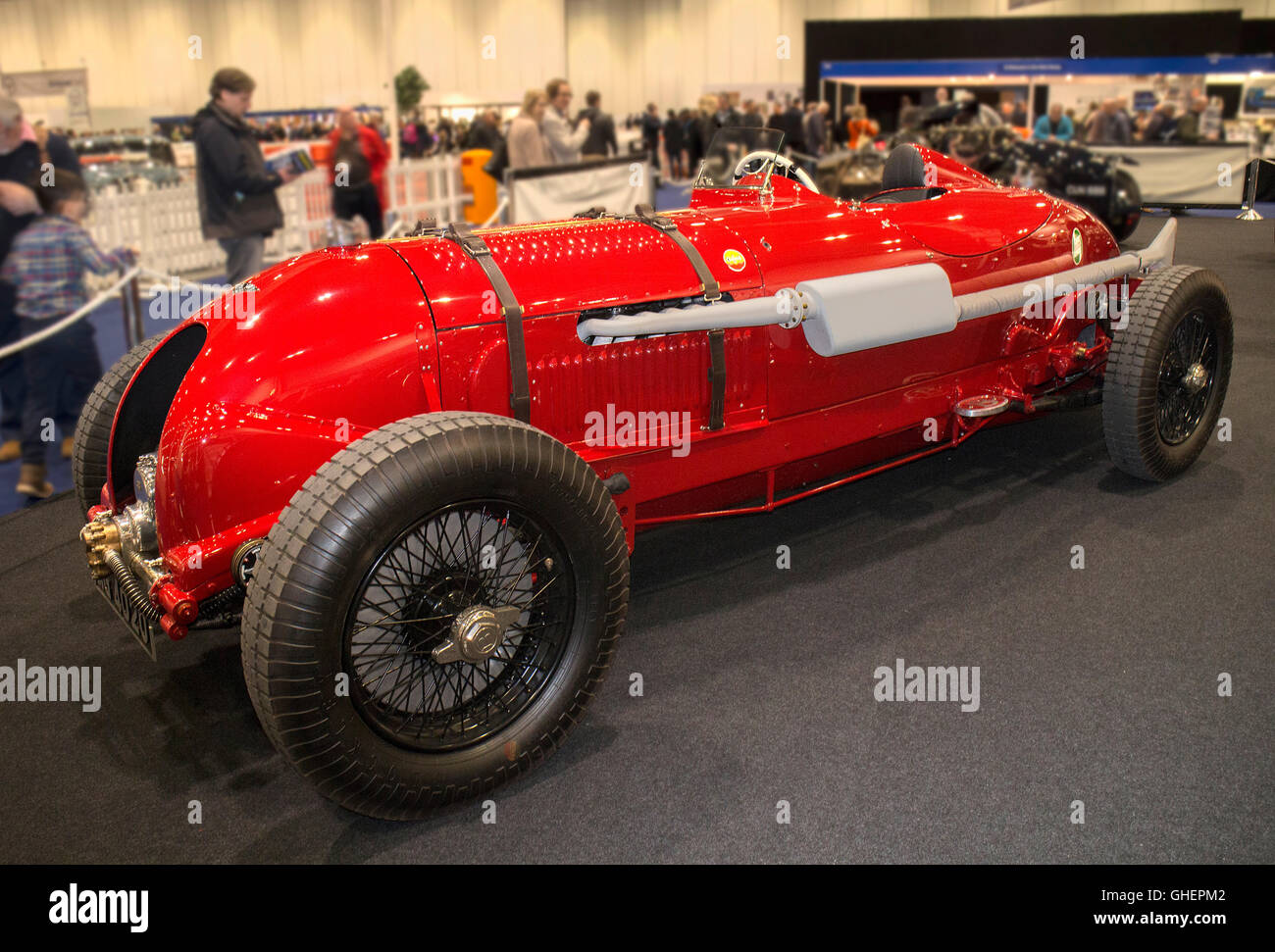 Ein Replikat 1929 4 1/2 Liter Blower-Bentley in London Classic Car Show 2016 Stockfoto