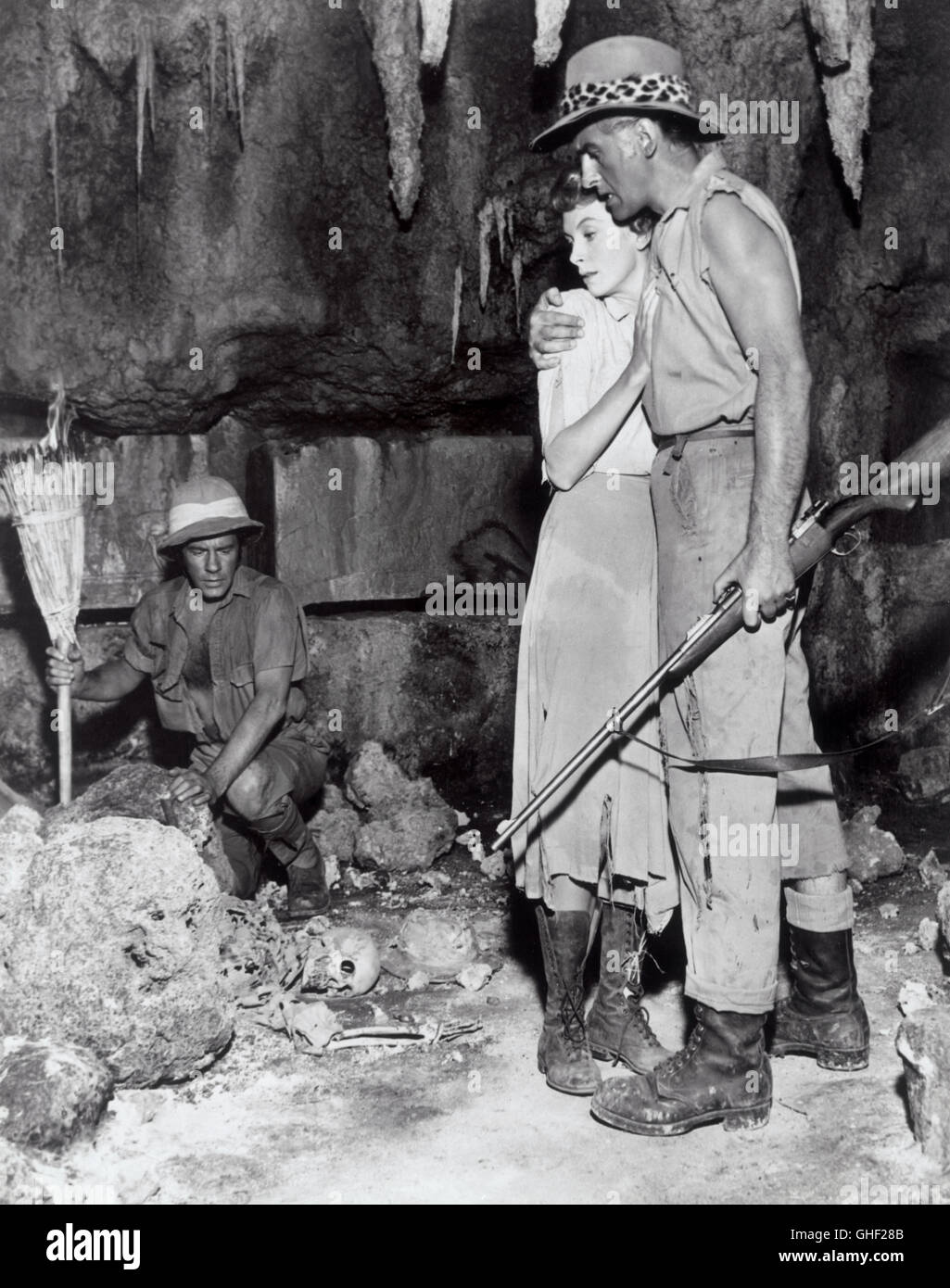 König SALOMONS Minen USA 1950 C. Bennett, A. Marton RICHARD CARLSON,  DEBORAH KERR, STEWART GRANGER-Regie: C. Bennett, A. Marton Stockfotografie  - Alamy