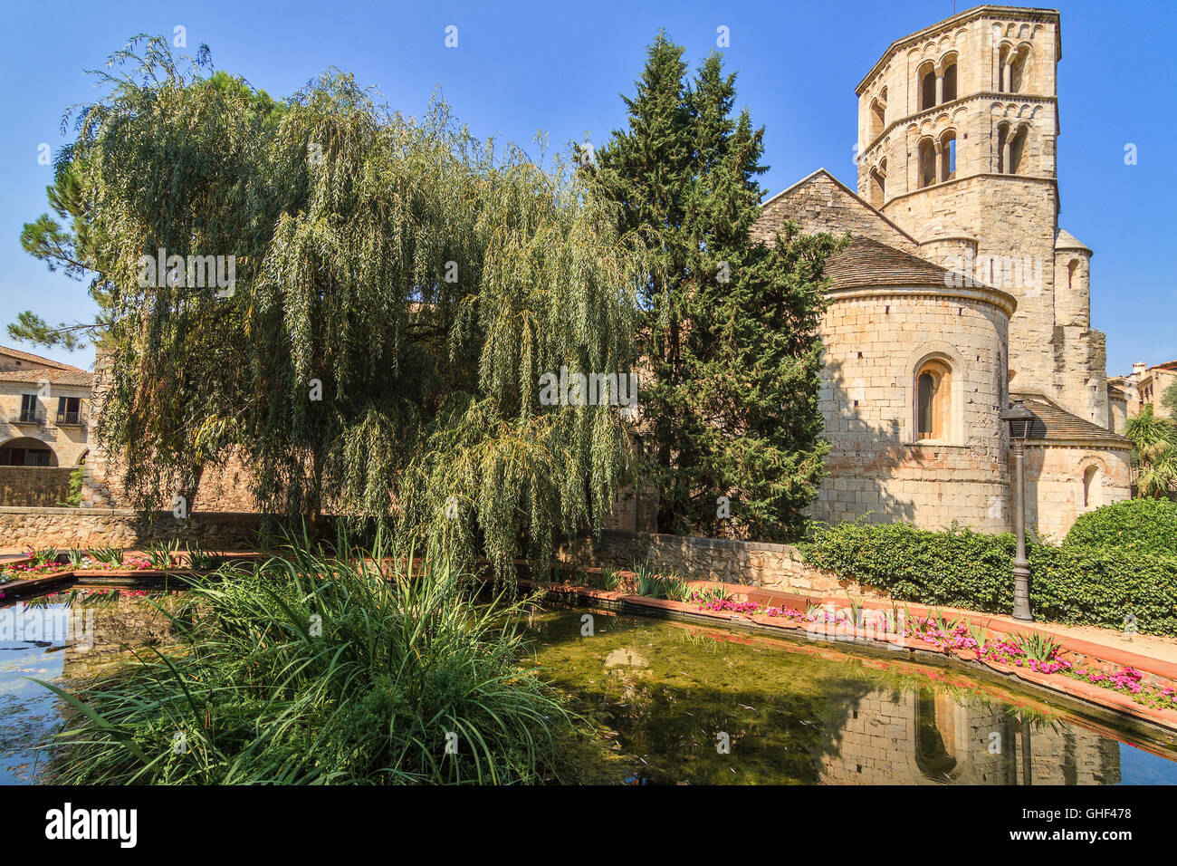 Kloster von De Sant Pere Girona Spanien Stockfoto