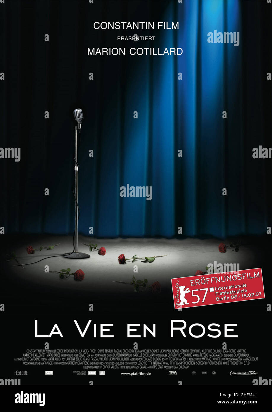 LA VIE EN ROSE La vie En rose / La Mome Frankreich 2006 La vie En rose / Filmplakat Regie: Olivier Dahan aka. La vie En rose / La Mome Stockfoto