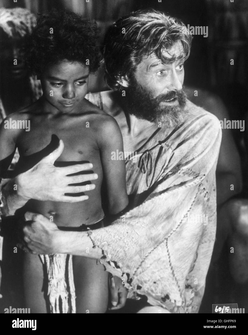 Mann Freitag UK/USA 1975 Jack Gold PETER O' Toole (Robinson Crusoe) Regie: Jack Gold Stockfoto