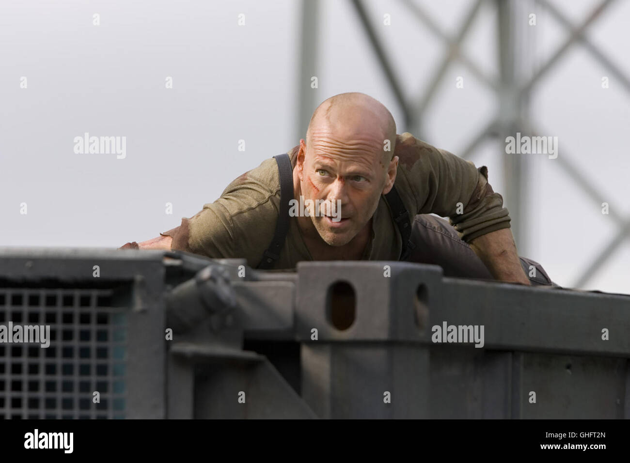 Stirb hart - noch Langsam 4.0 / Polizei Detective John McClane (BRUCE WILLIS) Regie: Len Wiseman aka. Stirb hart Stockfoto