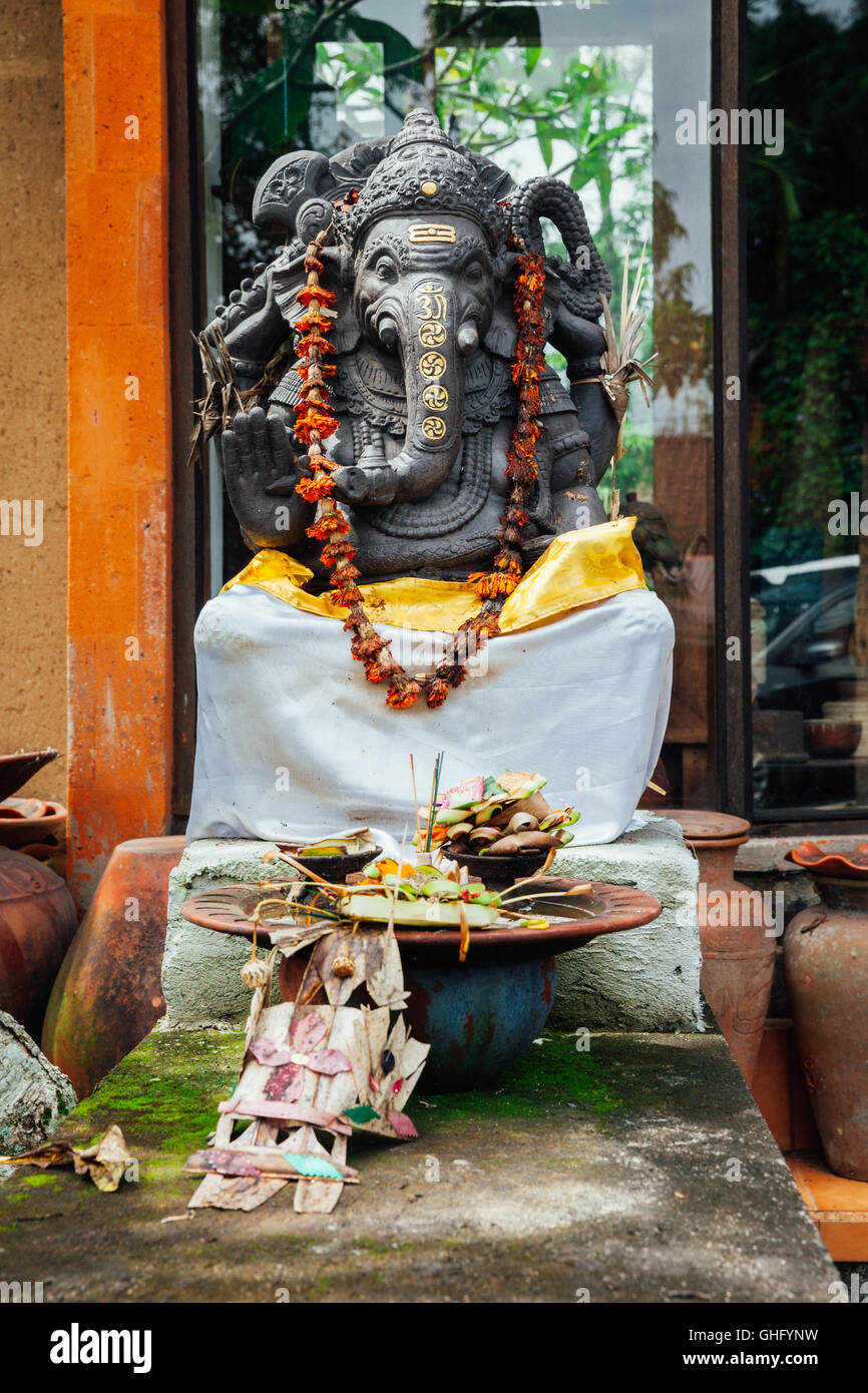 Balinesische Ganesha. Ubud, Bali, Indonesien. Stockfoto