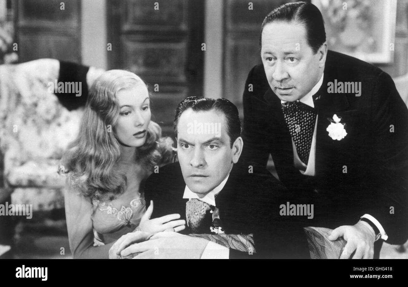 VERONICA LAKE, FREDRIC MARCH, ROBERT BENCHLEY-Komödie-Regie: René Clair Stockfoto