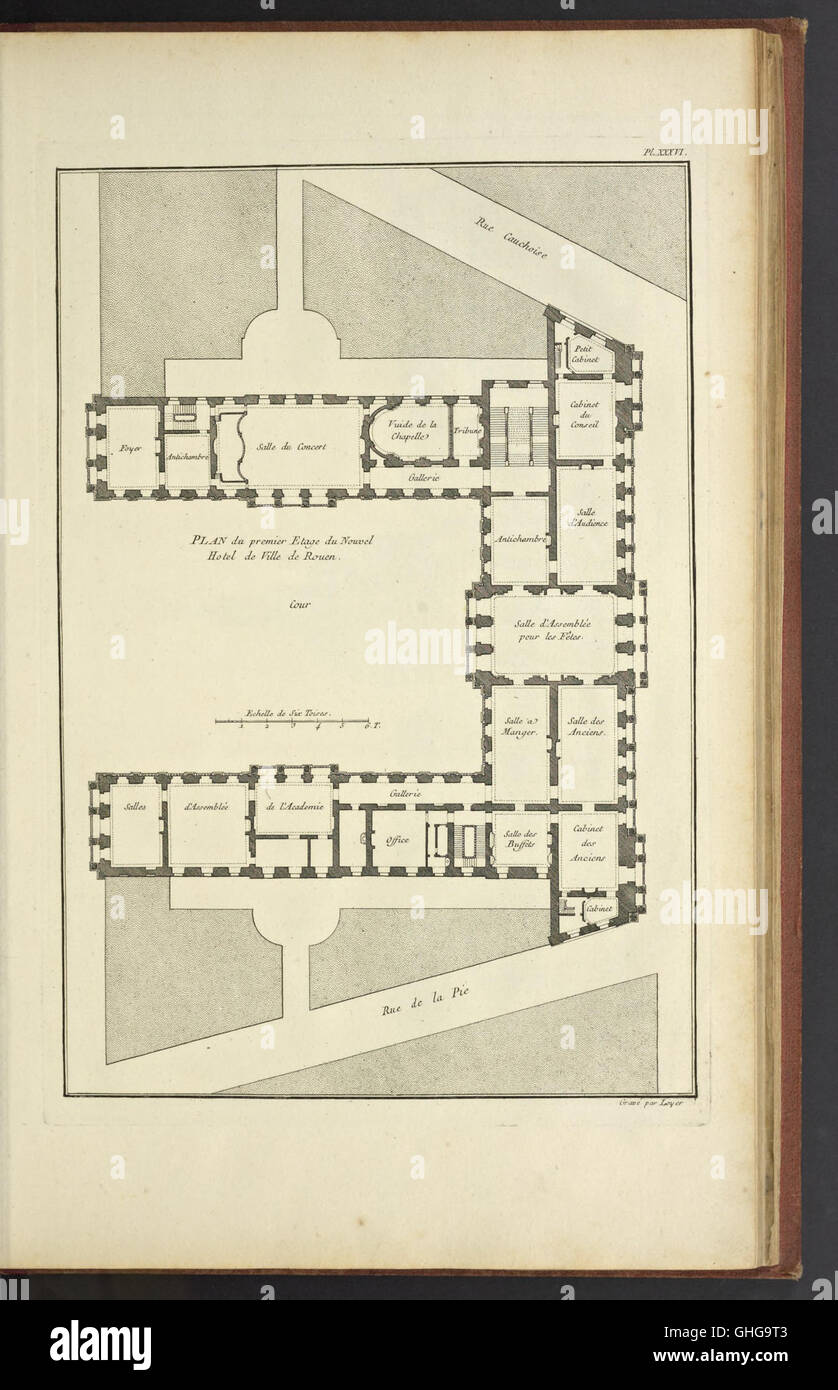 Monumens Érigés En France À la Gloire de Louis XV - Précédés d ' un Tableau du Progrès des Künste und des Wissenschaften Sous ce Règne, Ainsi Que d ' une Beschreibung des Honneurs und des Monumens de Stockfoto