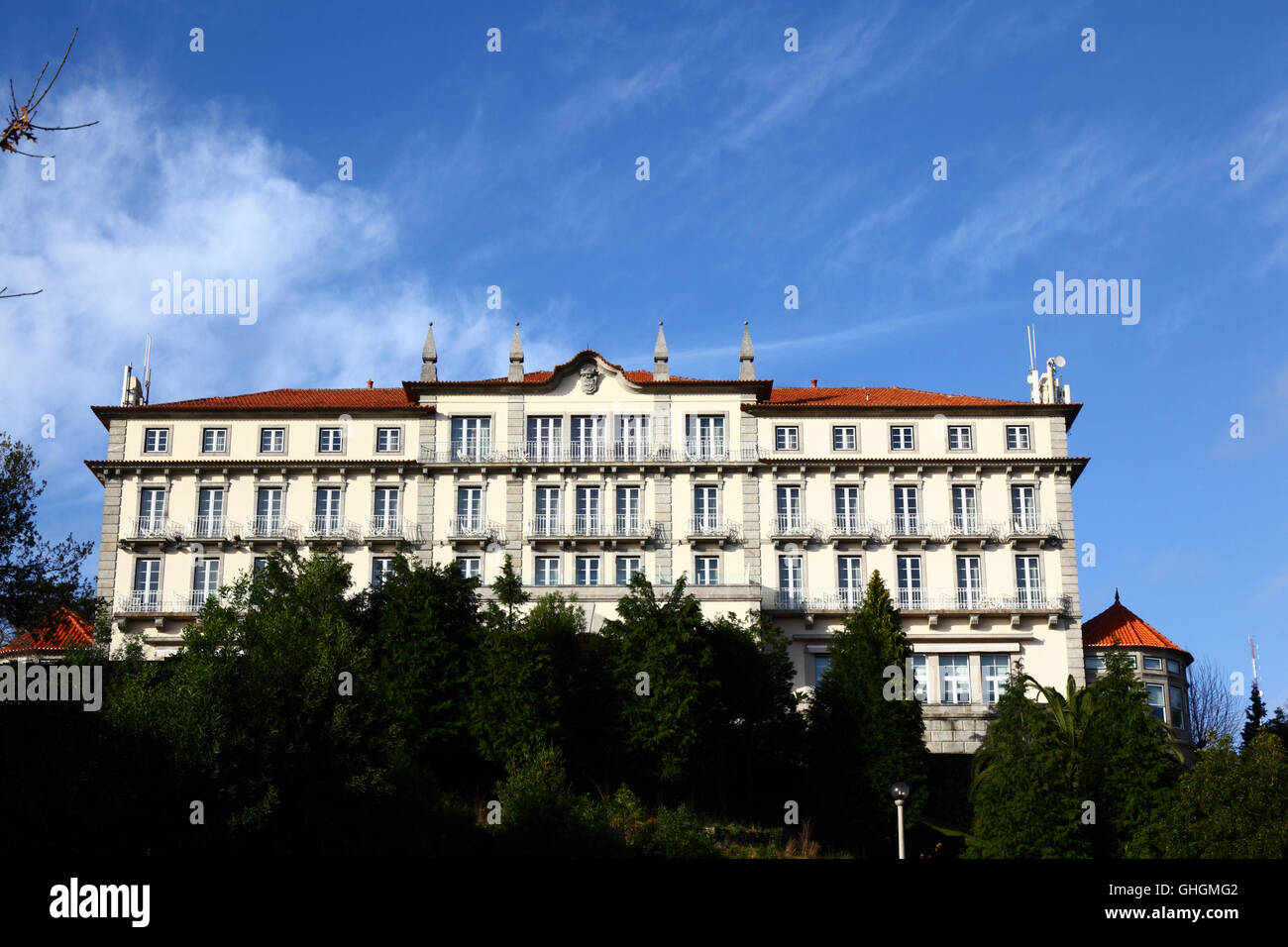 Pousada Santa Luzia Hotel am Monte de Santa Luzia, Viana do Castelo, Provinz Minho, Nordportugal Stockfoto