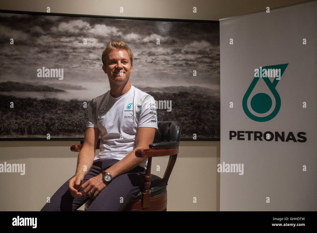 Kuala Lumpur, Malaysia. 28. September 2016. F1-Pilot Nico Rosberg bei Pressekonferenz in Kuala Lumpur, Malaysia. Bildnachweis: Alexandra Radu/Alamy Live-Nachrichten Stockfoto