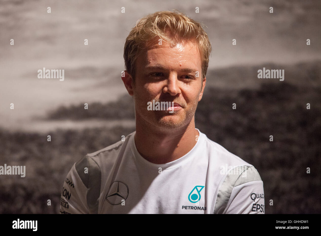 Kuala Lumpur, Malaysia. 28. September 2016. F1-Pilot Nico Rosberg bei Pressekonferenz in Kuala Lumpur, Malaysia. Bildnachweis: Alexandra Radu/Alamy Live-Nachrichten Stockfoto