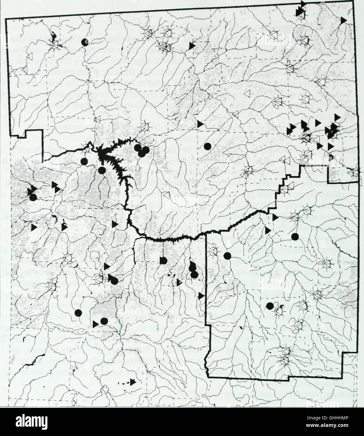 Amphibien und Reptilien im Überblick der Bureau of Land Management Miles City District, Montana (1999) Stockfoto