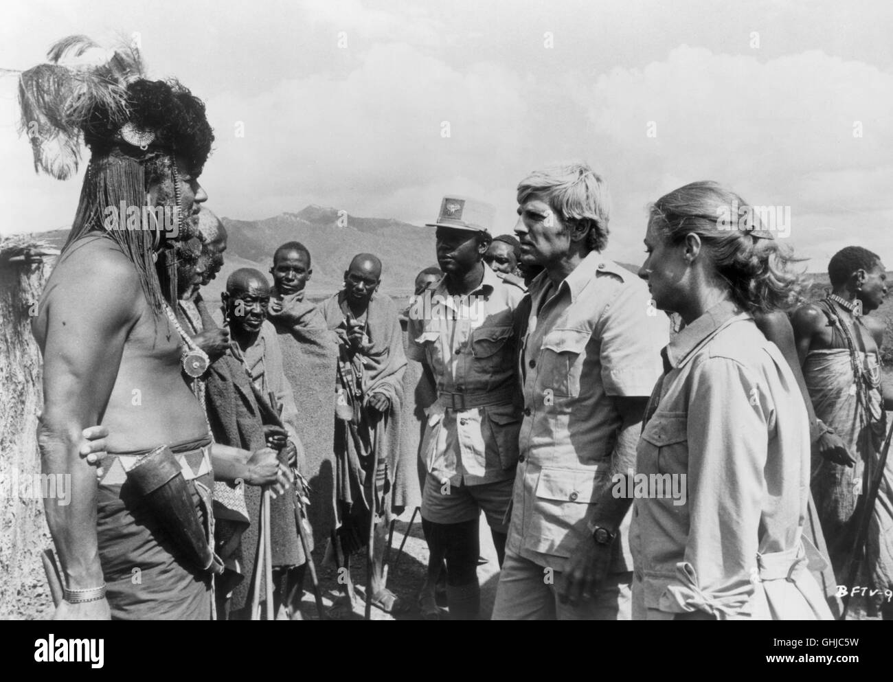 DIANA MULDAUR, GARY COLLINS (Freude und George Adamson in Ost-Afrika). Regie: Jack Couffer Stockfoto