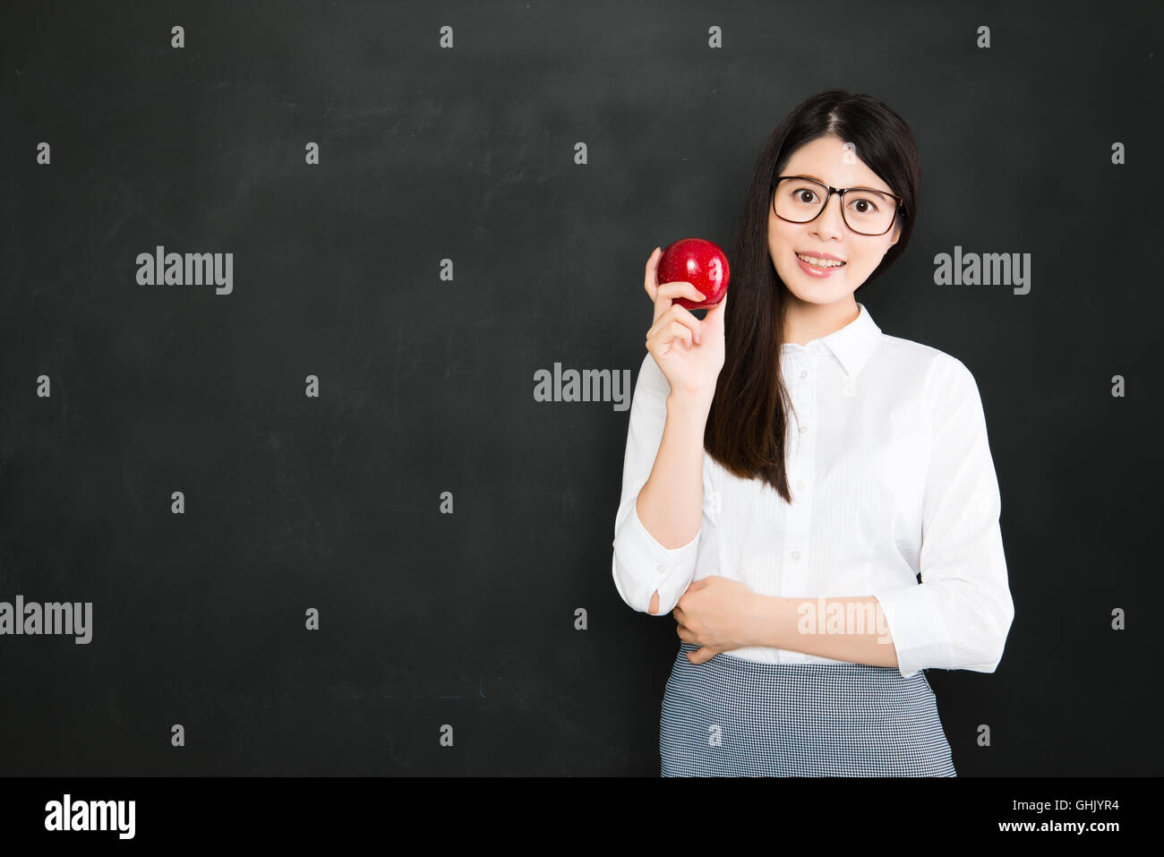 Ein Lehrer betrifft Ewigkeit; Er kann nie sagen, wo hält seinen Einfluss in der Schule Stockfoto