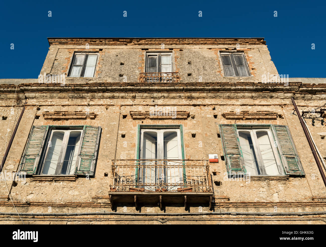 Altes Haus, Tropea, Kalabrien, Italien Stockfoto