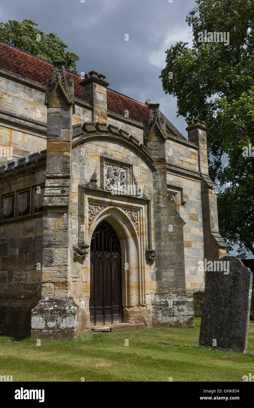 Penshurst Urkirche Friedhof in Penshurst, Kent, Großbritannien Stockfoto