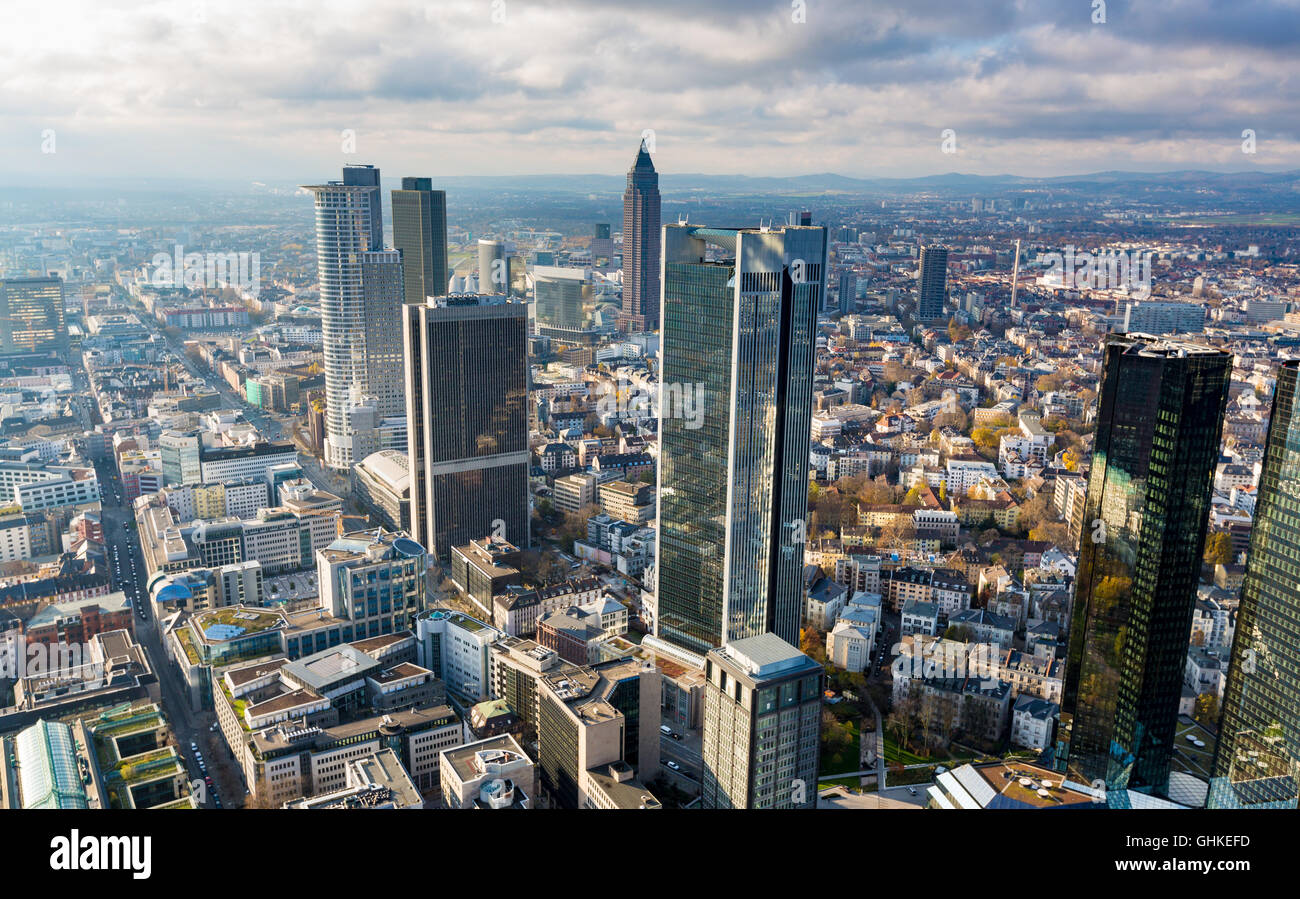 Frankfurt-Luftbild Stockfoto