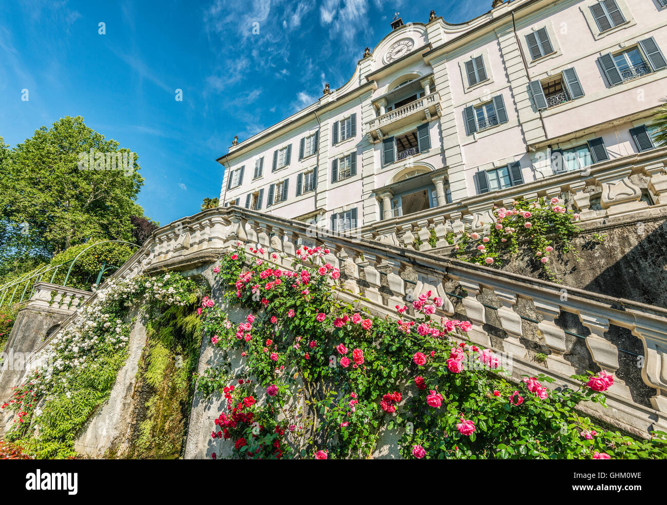 Villa Carlotta in Tremezzina am Comer See, Lombardei, Italien Stockfoto