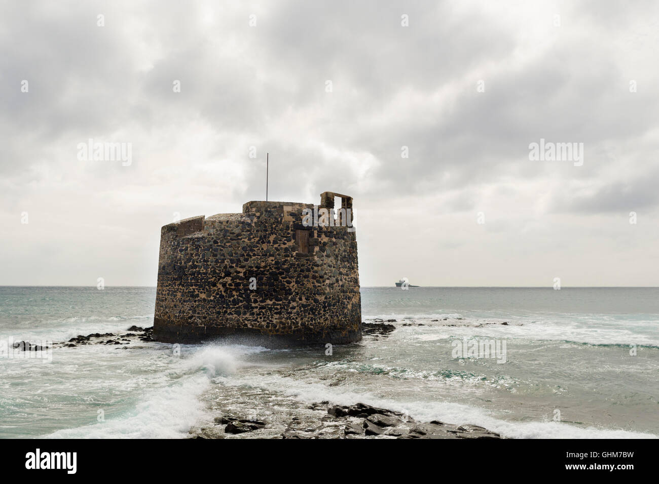 San Cristobal altes Schloss an der Küste der Stadt Las Palmas Stockfoto