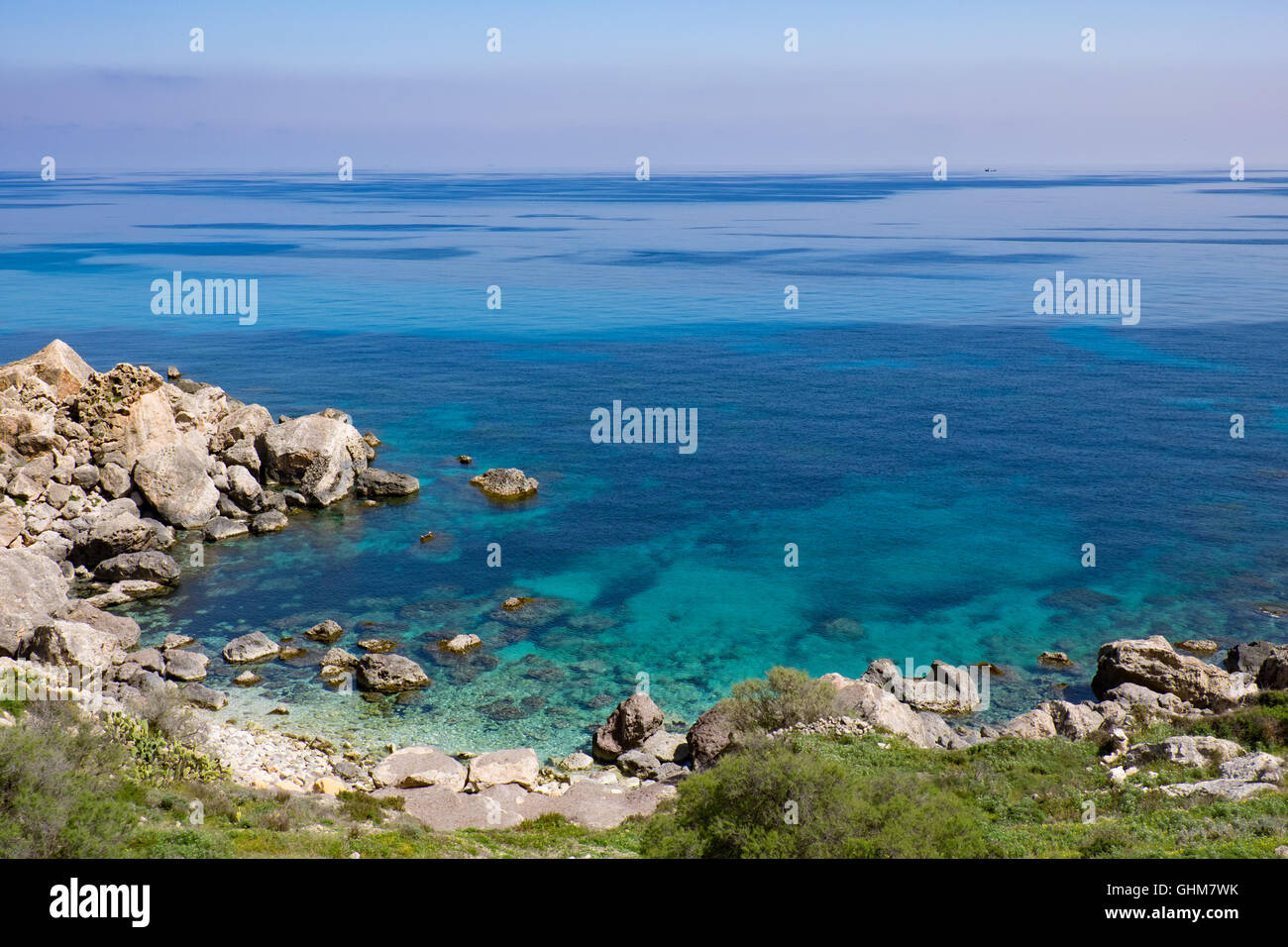 Meer, die Bucht Malta Stockfoto