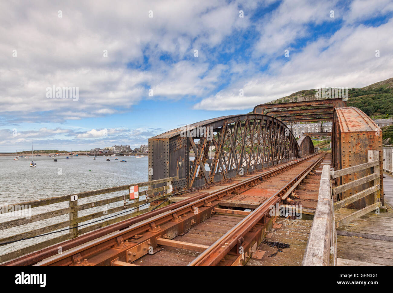 Barmouth Viadukt, Gwynedd, Wales, UK Stockfoto